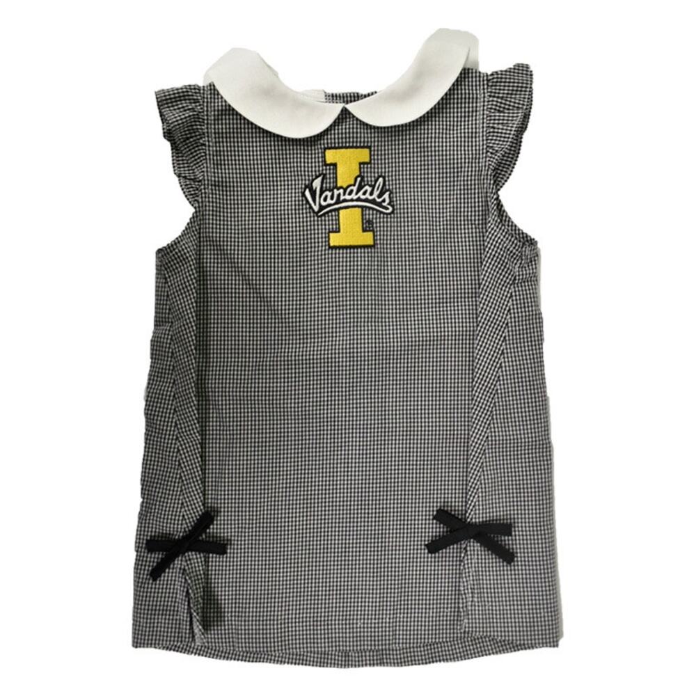 Vive La Fete 'I-Vandals' Black Gingham Toddler Dress Size 3